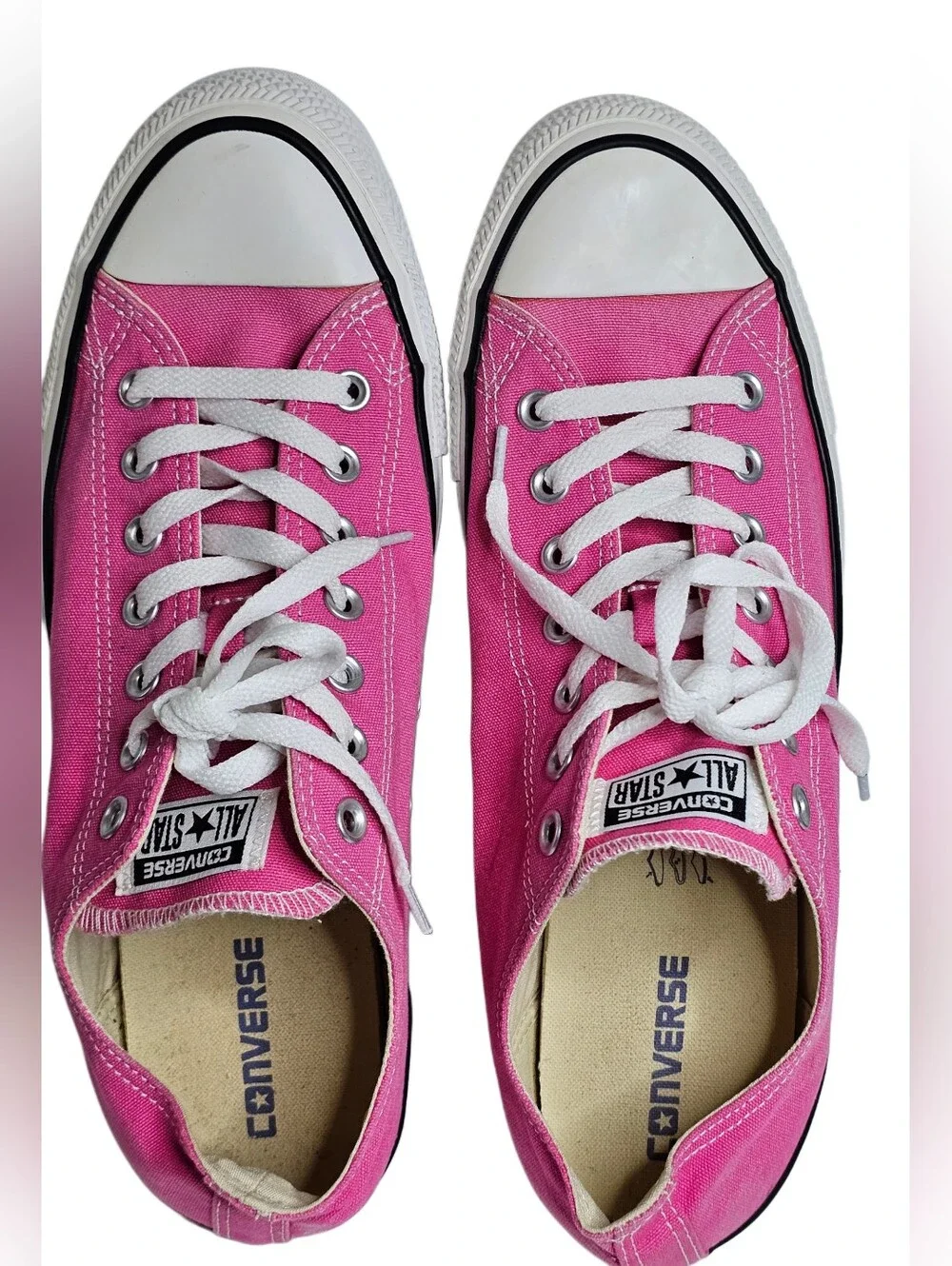 Converse Chuck Taylor All Star Low Pink Paper Shoes 147141F Men's 12, Women's 14